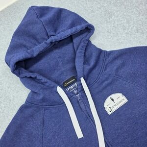 Sportiqe Horseshoe Casino Men's 2X Blue Heathered Zip Up Hoodie Las Vegas‎